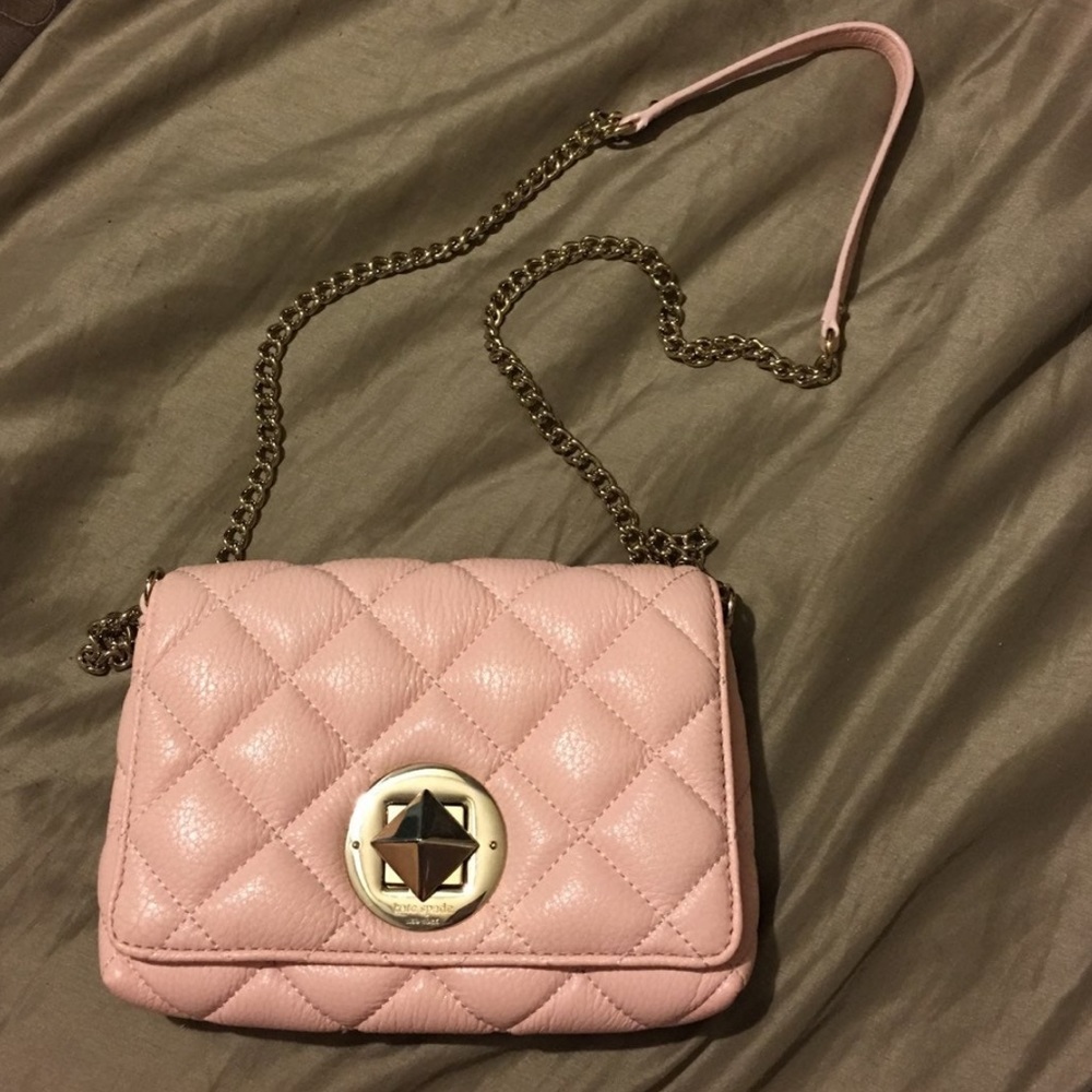 Kate Spade Mini Pink Quilted Crossbody